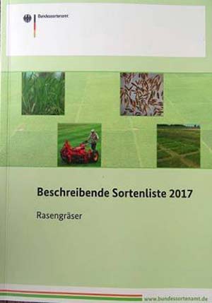 Sortenbeschreibung der Rasengräser durch  Bundessortenamt, BSA.