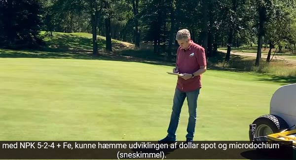 Internationales Sterf-Projekt am Golfplatz Osnabrück zur Behandlung von Dollar Spot und Schneeschimmel mit UVC-Belichtung.
