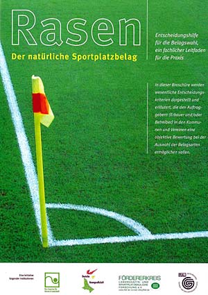 Broschüre: Rasen- der natürliche Sportplatzbelag