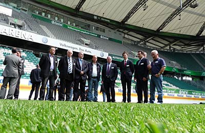 Treffen der Stadion-Greenkeeper Bundesliga