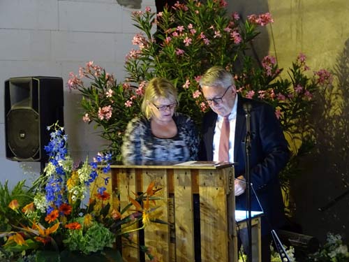Renate Behrmann, Ausstellungsbevollmächtigte DBG und Jochen Sandner, Geschäftsführer DBG